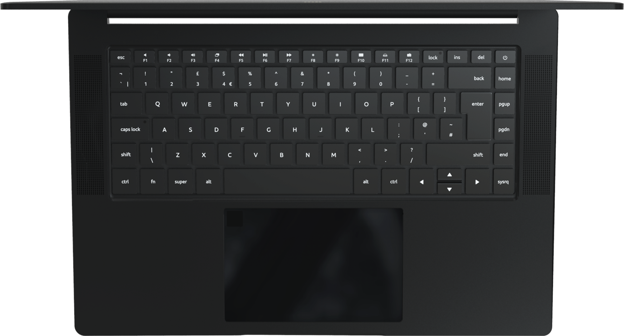 Backlit keyboard n the StarFighter Mk I